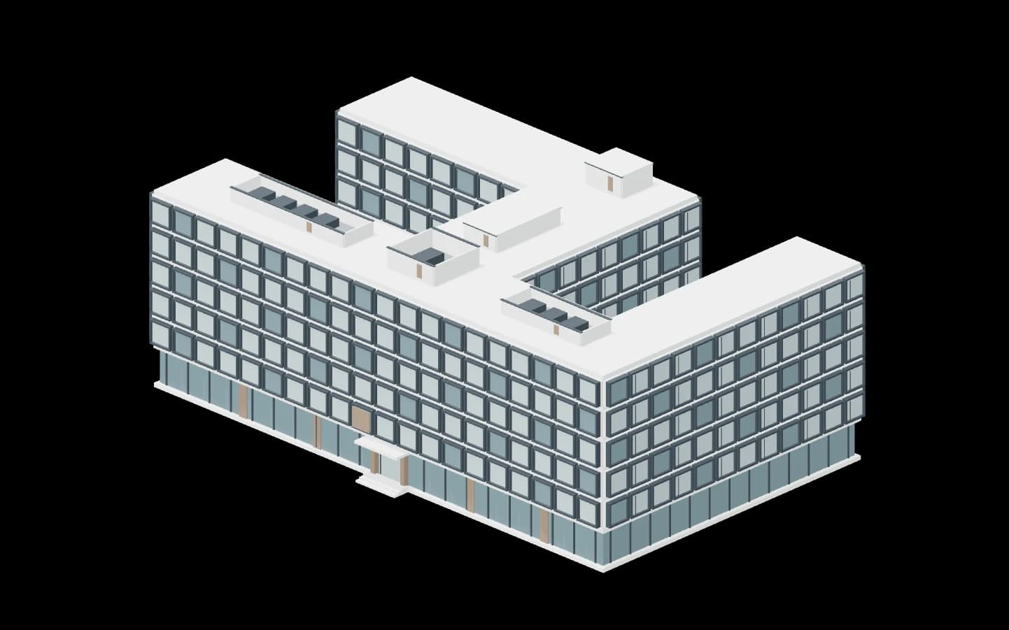 Three.js-Gebäudeansicht Park Hyatt Zürich